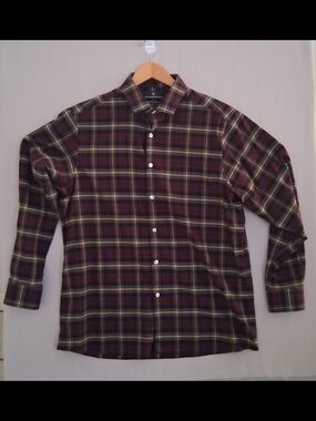 Men's Hart Schaffner Marx Long Sleve Shirt : Large : Plaid